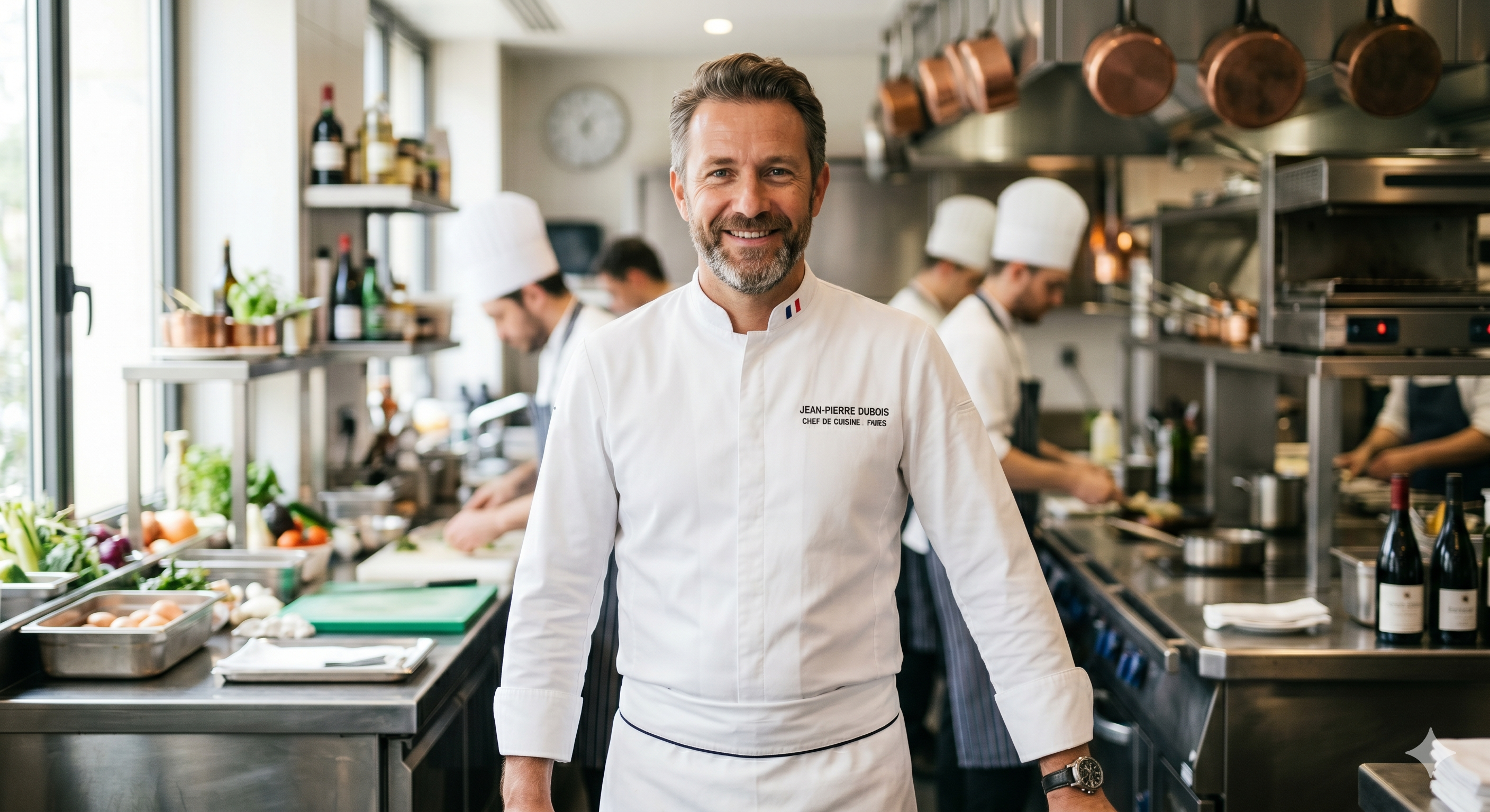 Restaurateur satisfait utilisant Cockpit